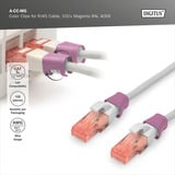 Digitus Farveclips til patchkabler - Magenta, Låg Magenta