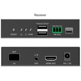 Digitus HDMI Fiber KVM IP modtager, KVM-switchen Sort