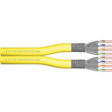 Digitus Professionelt Cat.7a S/FTP installationskabel Duplex, Cca Gul