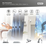Digitus Professionelt Cat.7a S/FTP installationskabel Duplex, Cca Gul