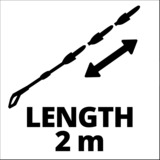 EINHELL 4144024 tilbehør til højtryksrenser, forlængelse Sort/Sølv, Einhell, Sort, Grå, 1,03 kg, 5 stk, 63 mm, 110 mm