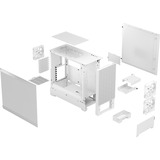 Fractal Design Pop Air Tower Hvid, Towerkabinet Hvid, Tower, PC, Hvid, ATX, micro ATX, Mini-ITX, Stål, Hærdet glas, 17 cm