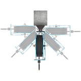 Hazet Åben slangeopruller 9040OS-10, 20 meter, Trykluft slange Blå