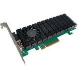 HighPoint SSD6202A RAID controller PCI Express x8 3.0 8 Gbit/sek., Interface card PCI Express 3.0, PCI Express x8, 0, 1, 8 Gbit/sek., 2 kanaler, 920,585 t