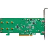 HighPoint SSD6202A RAID controller PCI Express x8 3.0 8 Gbit/sek., Interface card PCI Express 3.0, PCI Express x8, 0, 1, 8 Gbit/sek., 2 kanaler, 920,585 t