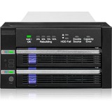 Icy Dock MB901SPR-B R1, Indramning Sort/Sølv