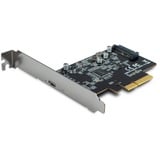 Inter-Tech ARGUS KC-008 interface-kort/adapter Intern, USB-controlleren PCIe, 20 Gbit/sek., Windows 10, 115 mm, 120 mm, 18 mm