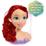 Just Play Disney Princess - Ariel Styling Hoved, Make-up og frisør hoved 