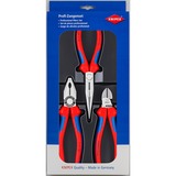 KNIPEX 00 20 11 tang Tangsæt, tang sæt Blå, Tangsæt, Stål, Polypropylen (PP), Blå/rød, 810 g