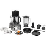 Kenwood FDM72.990SS foodprocessor 3 L Rustfrit stål Indbyggede vægte Sølv, 3 L, Rustfrit stål, 1,5 L, 1,5 L, Plast, Glas