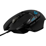 Logitech G502 HERO mus Højre hånd USB Type-A Optisk 16000 dpi, Gaming mus Sort, Højre hånd, Optisk, USB Type-A, 16000 dpi, 1 ms, Sort