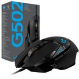 Logitech G502 Hero mus Højre hånd USB Type-A Optisk 25600 dpi, Gaming mus Sort, Højre hånd, Optisk, USB Type-A, 25600 dpi, 1 ms, Sort