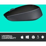Logitech M171 Black-K mus Ambidextrous RF trådløst Optisk 1000 dpi Sort/grå, Ambidextrous, Optisk, RF trådløst, 1000 dpi, Sort