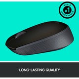 Logitech M171 Black-K mus Ambidextrous RF trådløst Optisk 1000 dpi Sort/grå, Ambidextrous, Optisk, RF trådløst, 1000 dpi, Sort