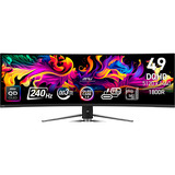 MSI MPG 491CQPXDE QD-OLED computerskærm 124,5 cm (49") 5120 x 1440 pixel Dual QHD Sort, Gaming Skærm Sort, 124,5 cm (49"), 5120 x 1440 pixel, Dual QHD, QD-OLED, 0,03 ms, Sort