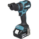 Makita Batteridrevet bore-/skruemaskine med udskifteligt hovedsystem DDF491Z, 18 Volt, Bore-/ skruemaskine Blå/Sort
