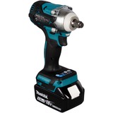 Makita DTW300RTJ elektrisk skruetrækker & slagbor 3200 rpm Sort, Blå, Schlagskruemaskine Blå/Sort, Slagnøgle, Pistolhåndtag, 1/2", Sort, Blå, Deep discharge, Overophedning, Overbelastning, Børstefri