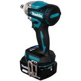 Makita DTW300RTJ elektrisk skruetrækker & slagbor 3200 rpm Sort, Blå, Schlagskruemaskine Blå/Sort, Slagnøgle, Pistolhåndtag, 1/2", Sort, Blå, Deep discharge, Overophedning, Overbelastning, Børstefri