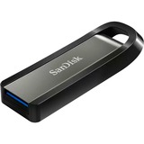 SanDisk Extreme Go USB-nøgle 128 GB USB Type-A 3.2 Gen 1 (3.1 Gen 1) Rustfrit stål, USB-stik Sølv/Sort, 128 GB, USB Type-A, 3.2 Gen 1 (3.1 Gen 1), 400 MB/s, Glide, Rustfrit stål