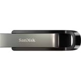 SanDisk Extreme Go USB-nøgle 128 GB USB Type-A 3.2 Gen 1 (3.1 Gen 1) Rustfrit stål, USB-stik Sølv/Sort, 128 GB, USB Type-A, 3.2 Gen 1 (3.1 Gen 1), 400 MB/s, Glide, Rustfrit stål