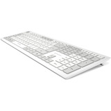 Sharkoon OfficePal K30W, Tastatur Hvid, DE-layout, Gummi dome
