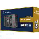 SilverStone HELA 2500R, PC strømforsyning Sort