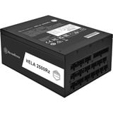SilverStone HELA 2500R, PC strømforsyning Sort