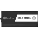 SilverStone HELA 2500R, PC strømforsyning Sort