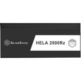 SilverStone HELA 2500R, PC strømforsyning Sort