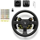 Thrustmaster Evo Racing 32R Leather Sort, Gul Rat PC, PlayStation 4, PlayStation 5, Xbox, Xbox One, Udskiftnings rat Sort, Rat, PC, PlayStation 4, PlayStation 5, Xbox, Xbox One, D-måtte, Ledningsført, Sort, Gul, Aluminium, Læder