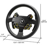 Thrustmaster Evo Racing 32R Leather Sort, Gul Rat PC, PlayStation 4, PlayStation 5, Xbox, Xbox One, Udskiftnings rat Sort, Rat, PC, PlayStation 4, PlayStation 5, Xbox, Xbox One, D-måtte, Ledningsført, Sort, Gul, Aluminium, Læder
