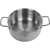 WMF 07.3021.6040 bageplade 3 L Rund Rustfrit stål Gryde bradepande, Potte rustfrit stål, Gryde bradepande, Rund, Rustfrit stål, Keramisk, Gas, Induktion, Rustfrit stål, 3 L