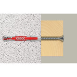 fischer DuoPower-plug 8x65, Dyvel Lys grå/Rød