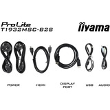 iiyama ProLite T1932MSC-B2S, LED-skærm Sort (mat)