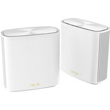 ASUS XD6 2-pack Dual-band (2,4 GHz / 5 GHz) Wi-Fi 6 (802.11ax) Hvid 4 Intern, Router Hvid, Hvid, Intern, Strøm, Dual-band (2,4 GHz / 5 GHz), Wi-Fi 6 (802.11ax), 802.11a,802.11b,802.11g,Wi-Fi 4 (802.11n),Wi-Fi 5 (802.11ac),Wi-Fi 6 (802.11ax)