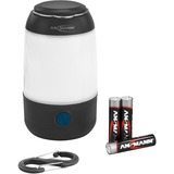 Ansmann Mini campinglanterne, LED lys Sort