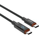 Ansmann USB 2.0 kabel, USB-C stik > USB-C stik antracit