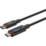 Ansmann USB 2.0 kabel, USB-C stik > USB-C stik antracit