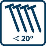 Bosch Batteridrevet træklammer GNH 18V-64-2 M Professional solo, 18 volt, søm maskine Blå/Sort