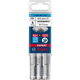 Bosch Expert SDS plus-7X Hammer drill bit 10 stk, Boremaskine Borehammer, Hammer drill bit, 6 mm, 115 mm, Beton, Sten, 5 cm