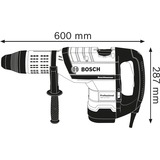 Bosch GBH 12-52 D Professional 1700 W 220 rpm SDS Max, Borehammer Blå, SDS Max, Sort, Blå, 15 cm, 220 rpm, 19 J, 2150 bpm or slag i minuttet