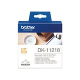 Brother DK-11218 print etiket Hvid, Tape Hvid, DK, Rulle, Papir, 54 x 115 x 112 mm, 174 g