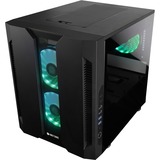 Chieftec Chieftronic M2 Terning Sort, Towerkabinet Sort, Terning, PC, Sort, micro ATX, Mini-ITX, SPCC, Hærdet glas, Spil