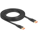 DeLOCK DisplayPort fladkabel 8K 60Hz Sort