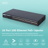 Digitus 16-port 10G Ethernet PoE+ injektor, 802.3at 250 W, PoE injektor 