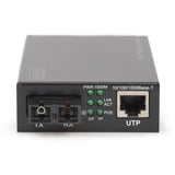 Digitus Gigabit PoE mediekonverter, RJ45 / SC, SM, PSE, Media Converter 