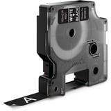 Dymo Ægte D1-etiketter | Hvid skrift på sort tape | 12 mm x 7 m | Selvklæbende etiketter til LabelManager-mærkningsmaskiner | Fremstillet i Europa Hvid på sort, Polyester, Belgien, -18 - 90 °C, DYMO, LabelManager, LabelWriter 450 DUO