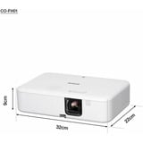 Epson V11HA84040, LCD-projektor Hvid