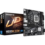 GIGABYTE H610M D3W, Bundkort Sort/grå