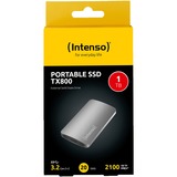 Intenso Ekstern SSD TX800 1 TB, Solid state-drev antracit